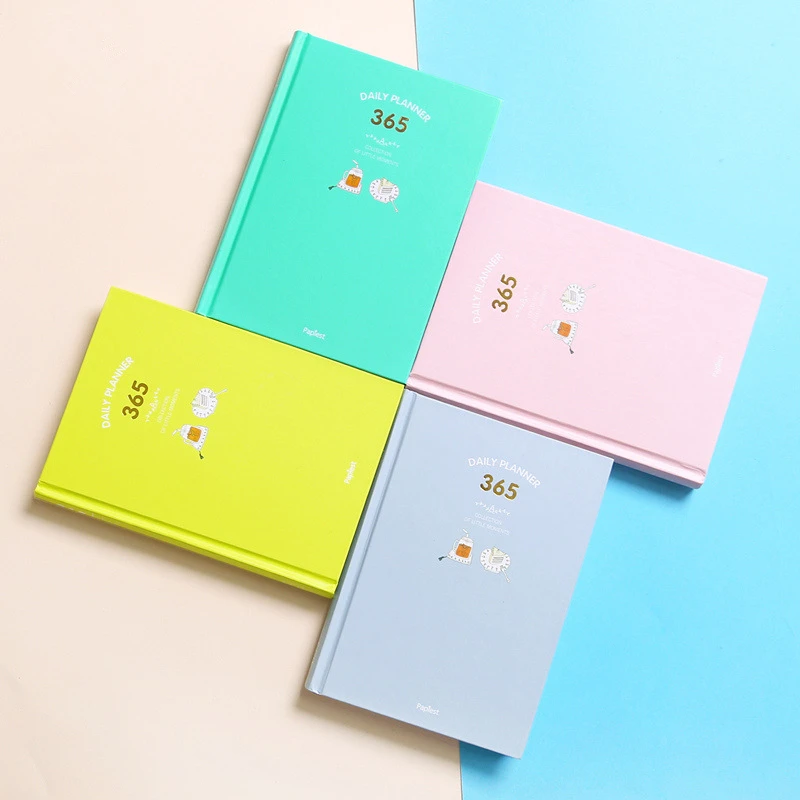 

Korean Kawaii A5 365 Planner notebooks Daily Weekly Monthly Yearly Planner 2019 Agenda Schedule Day Plan Notebook Journal Dairy