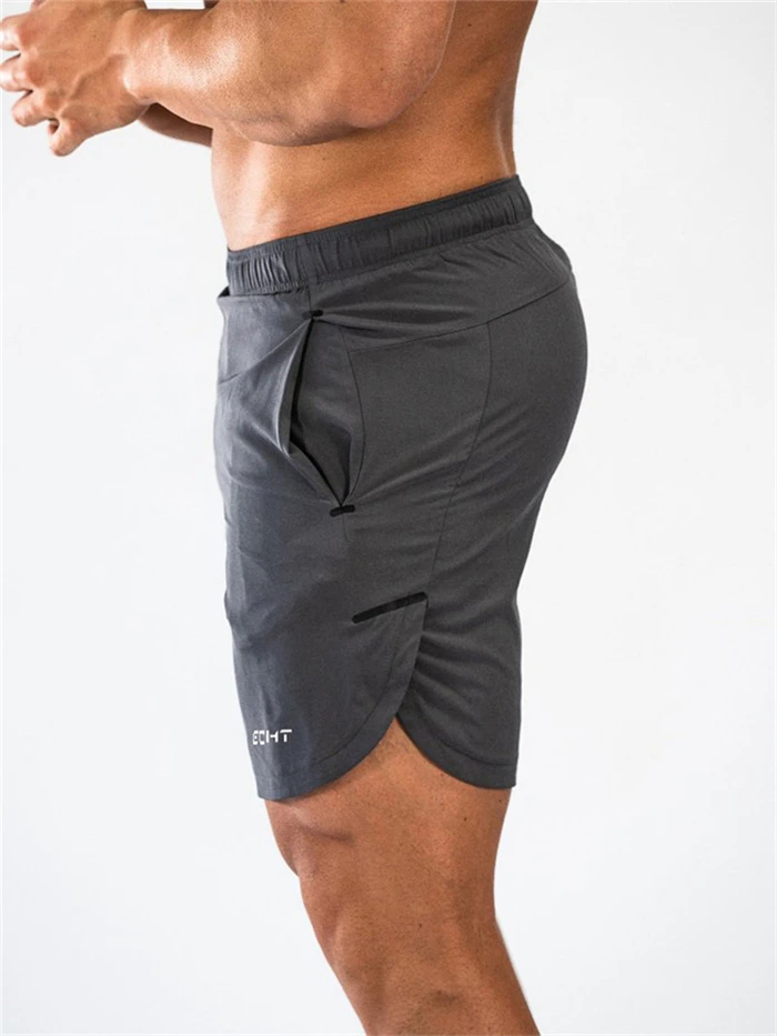 YEMEKE Мужские дышащие шорты для фитнеса бодибилдинга модные повседневные спортивные мужские бегуны для тренировок брендовые пляжные тонкие короткие штаны