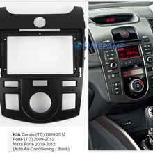 9 дюймов Автомобильная панель Радио панель для KIA Cerato, Форте 2009-2012(автомобильный Кондиционер) Dash комплект установка Переходная рамка пластина консоль адаптер