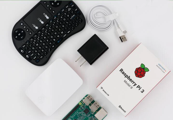 

raspberry pi kit Original raspberry pi 3 B model Development board with heatsink +adapter+charger+keyboard+raspberry pi 3 case