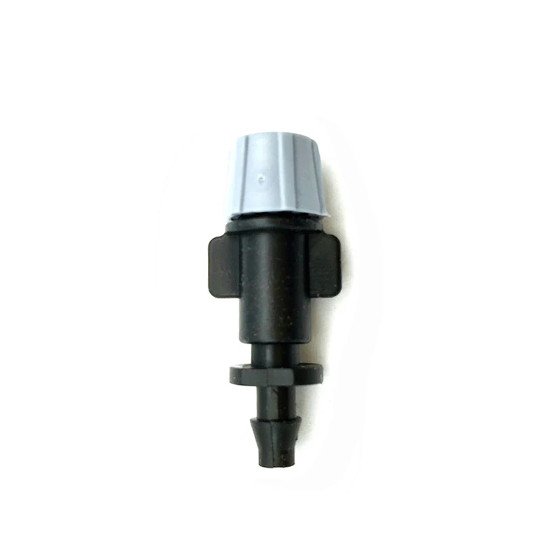 

10 Pcs Gray Nozzle Spray Sprinkler Micro Irrigation 1/4 "Barbed Garden Lawn Irrigation With Single Barb Connect To 4/7mm Hose