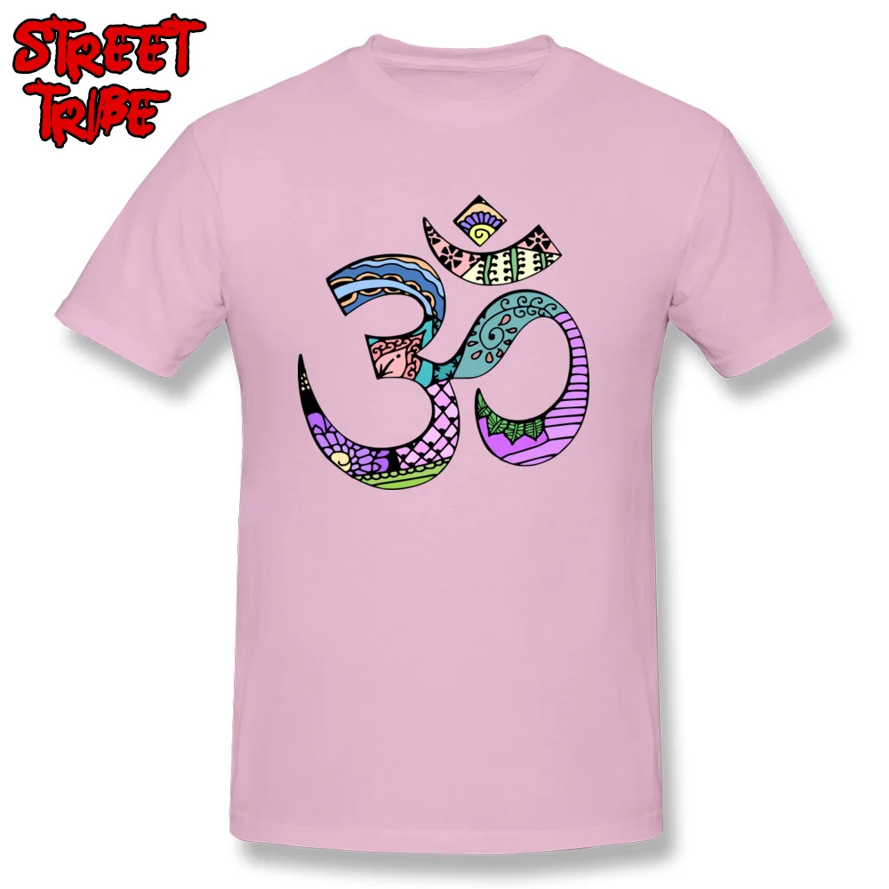 Classic Mens T-shirts Ohm Printed On Tees Cotton Short Sleeve Unique Tops & Tees O-Neck Free Shipping Ohm pink