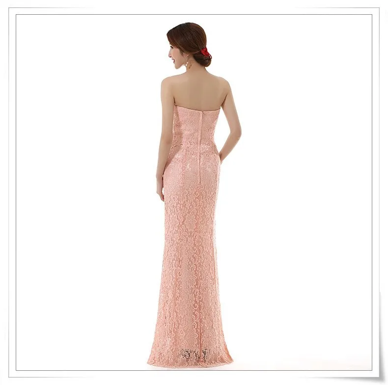 2014-Sweetheart-Neckline-Strapless-Floor-Length-Mermaid-Lace-Wedding-Party-Dress-Elegant-Pink-Long-Evening-Dress (3)