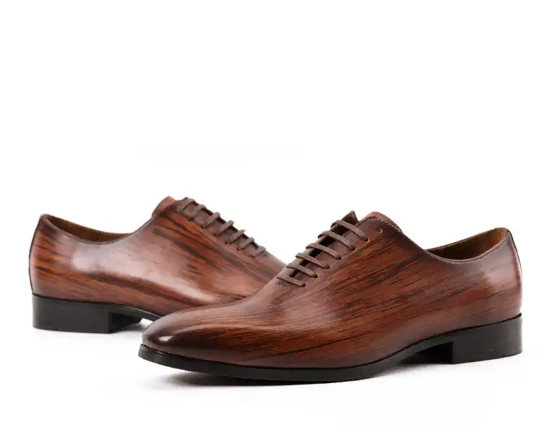 wood grain dress shoes