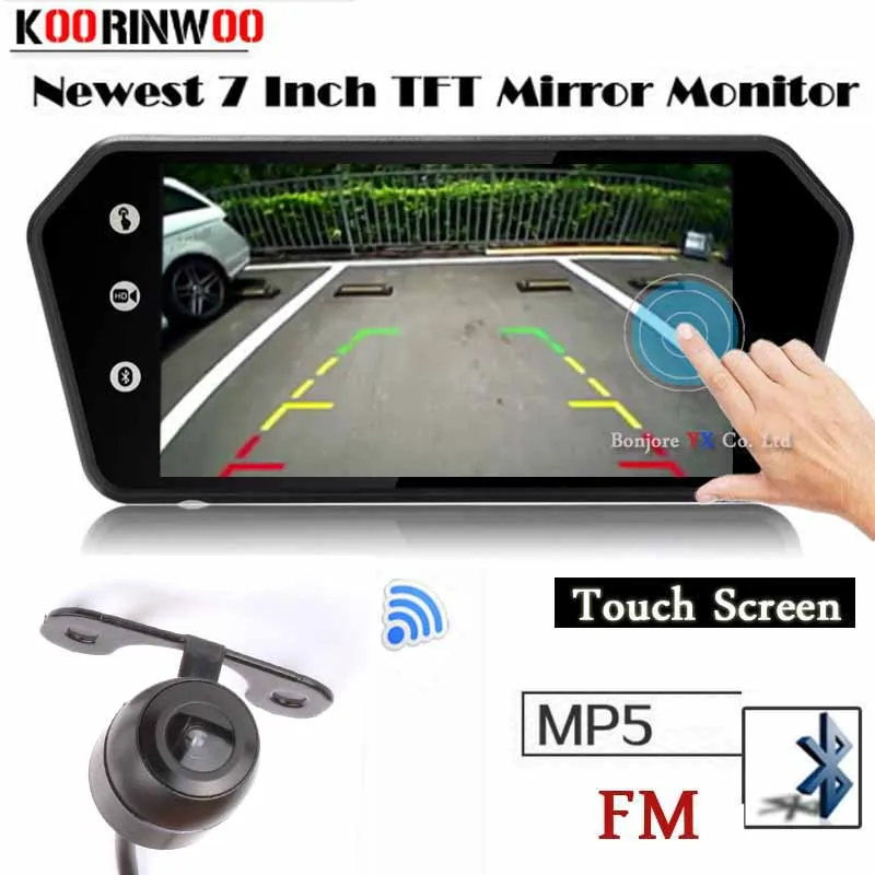 Koorinwoo Wireless Car Monitor Digital Touch Screen Usb Bluetooth Mp5