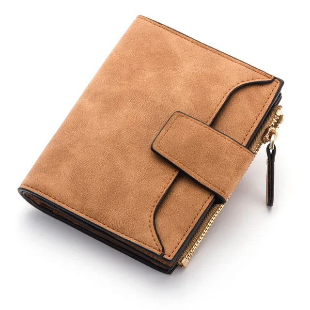 New Leather Women Wallet Hasp Small and Slim Coin Pocket Purse Women Wallets Cards Holders Luxury Brand Wallets Designer Purse 3