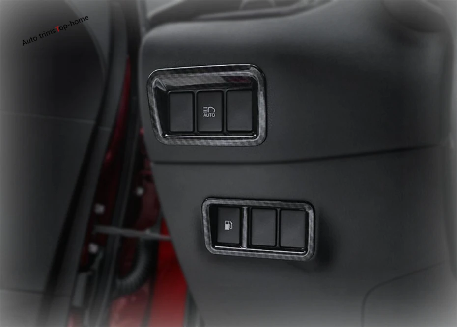 

Yimaautotrims Front Headlights Head Lights Adjustment Control Button Cover Trim Fit For Toyota C-HR CHR 2016 - 2022 ABS Interior