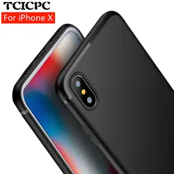 TCICPC для apple iphone x Цвета первоначально отверстие роскошный чехол Slim защиты Матовая Жесткий телефон оболочки ультра-тонкий