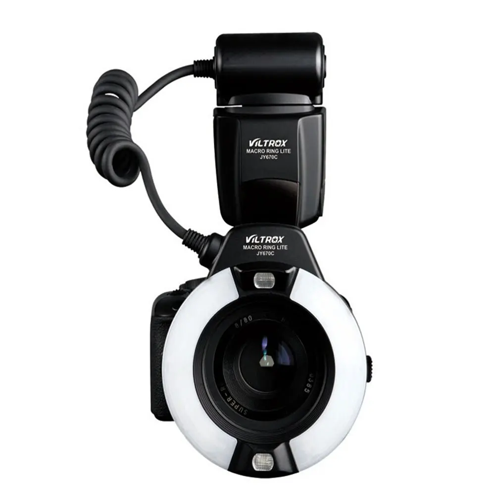 VILTROX JY-670C Macro Ring Light flash with E-TTL For Canon (19)