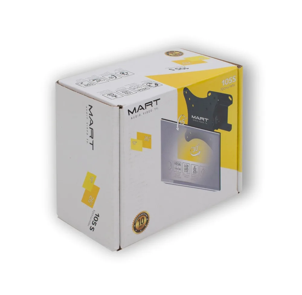 Кронштейн наклонно поворотный Mart 105S|Кронштейны для ТВ| |