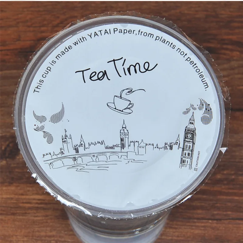 Одноразовые bubble tea/чай с молоком/пластиковый стаканчик уплотнения пленка для