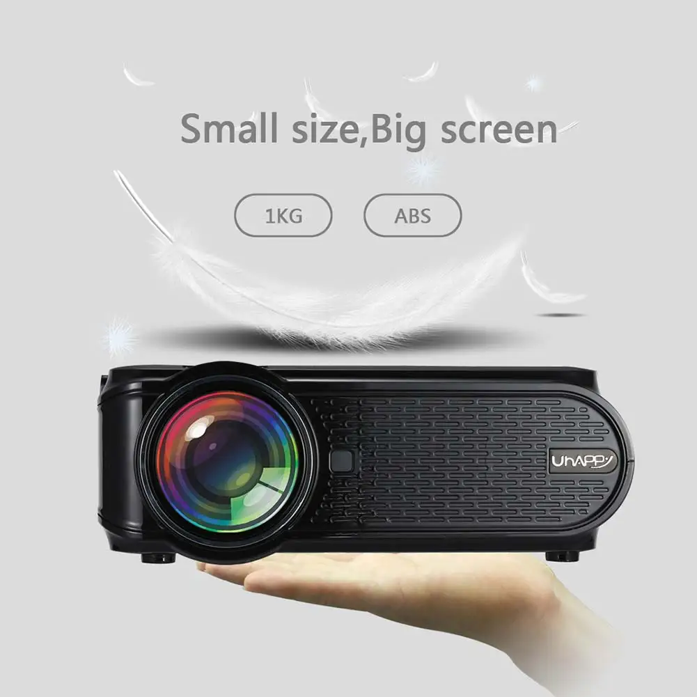 جديد البسيطة LCD العارض كامل HD 1080 P المنزل Theather سينما HDMI VGA USB LED الكشافات ل مشغل وسائط الفيديو BR-19ING