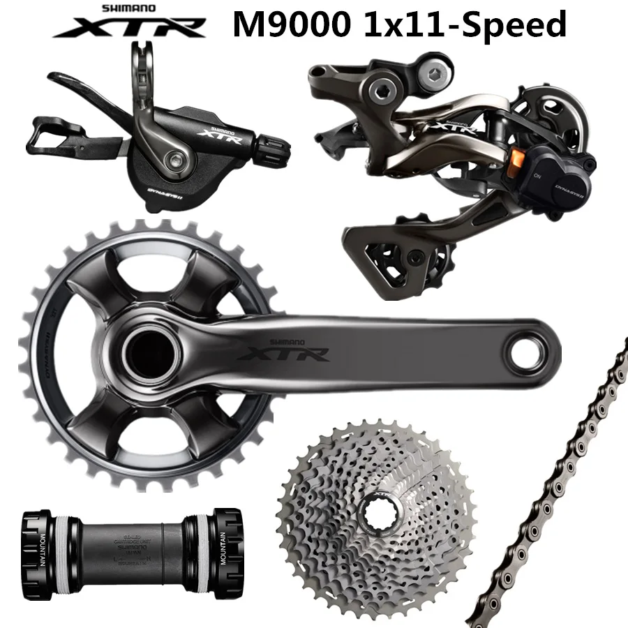 SHIMANO DEORE XTR M9000 M9020 набор групп для горного велосипеда 34T 170 мм шатун 1x11 скорость 40T