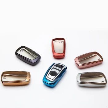 

TPU Car Key Cover with Long PU Leather Key Holder Car StylingFor BMW 520 525 E30 E34 E90 E60 E36 1 3 5 7 Series X3 X4 M3 M4 M5