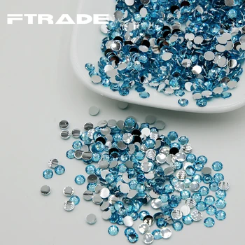 

New 5000pcs Aquamarine SS20 5mm Shiny 3D Nail Art Acrylic Rhinestones Decoration Glitter For DIY Tips Free Shipping