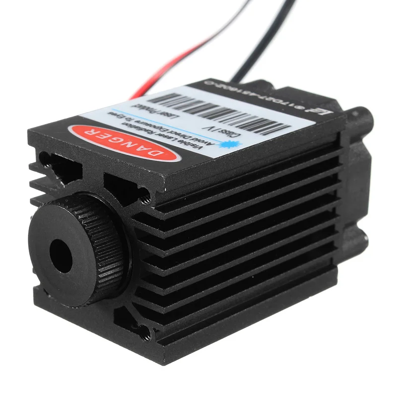 

450nm 2500mW High Power Focusing Blue Laser Module TTL 12V DIY CNC Cutting Laser Engraver Accessories 2.5W + Goggles