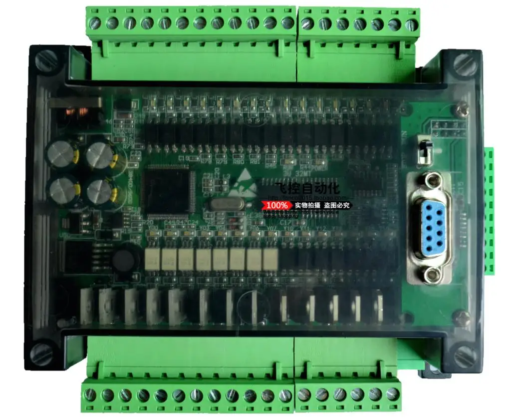 FX1N FX2N FX3U 32MT 6AD 2DA PLC RS232 RS485 Modbus RTU 24VDC for Mitsubishi PLC