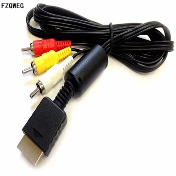 

FZQWEG 2 pcs High quality RCA to AV Audio Video Cable TV Lead for Play station for PS1 /PS2 /PS3 Consoles