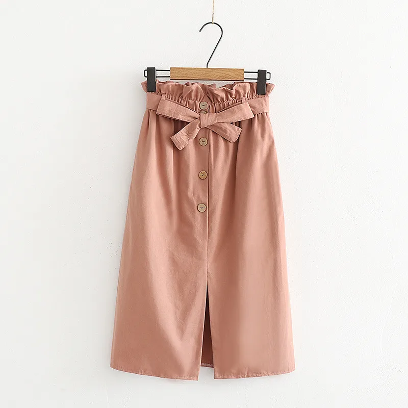 JAYCOSIN женские повседневные юбки раздельная юбка высокая талия двойной карман джинсовая винтажная Удобная высокая талия Дамская длинная юбка Jun06