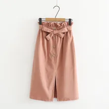 JAYCOSIN женские повседневные юбки раздельная юбка высокая талия двойной карман джинсовая винтажная Удобная высокая талия Дамская длинная юбка Jun06