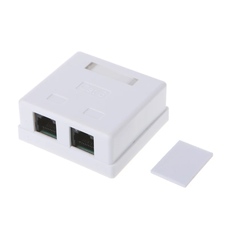 RJ45 распределительная коробка CAT6 сетевой разъем 2 Порты и разъёмы Настольный