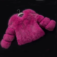 Горячая Распродажа, зимнее пальто из искусственного лисьего меха, Короткая свободная куртка с длинными рукавами, большие размеры для женщин