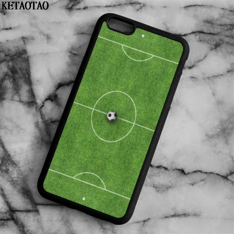 KETAOTAO Soccer Field pattern Phone Cases for iPhone 4S 5C 5S 6 6S 7 8 Plus XR XS MaxSE S4 5 Case Soft TPU Rubber Silicone | Мобильные
