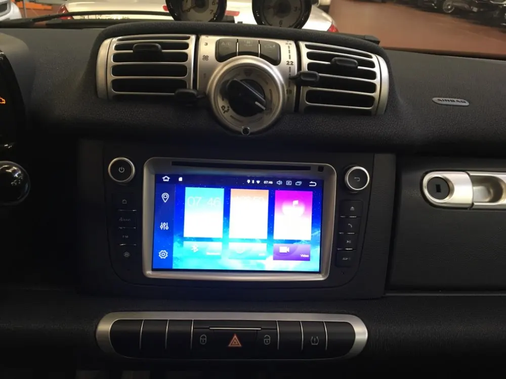 Автомобильный DVD плеер с GPS автомобильный Android 8 0 для Mercedes Benz SMART Fortwo 2011 2012 2013 2014 Octa