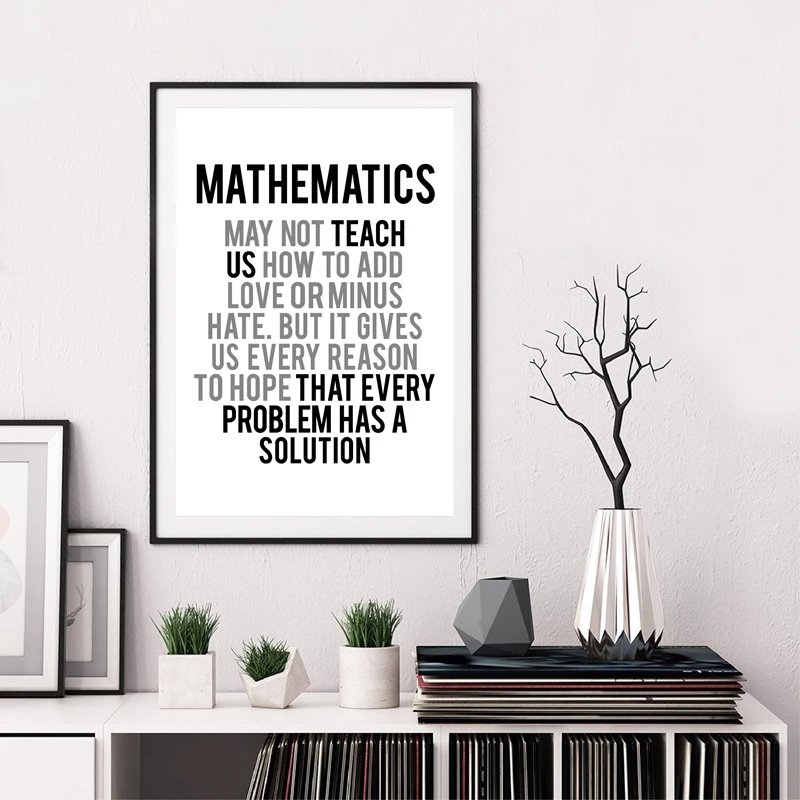 Math Poster Painting Home Wall Decor