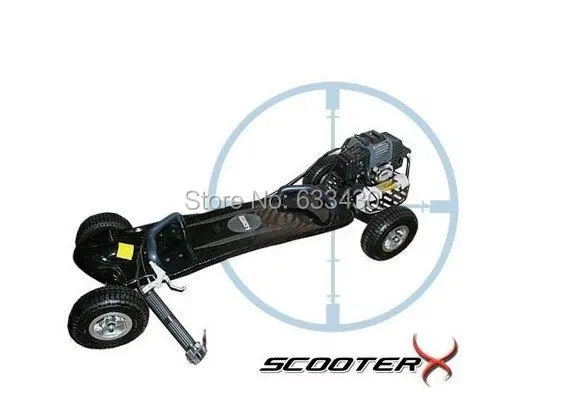 Газовый скейтборд Бензиновый Мотор скутер 49cc моторизованный резиновое колесо двойной очистки таможни и включает таможенные сборы