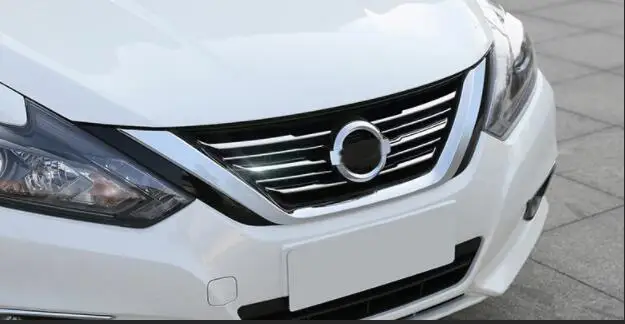 16-17 FOR Nissan New Teana refit the front grid grille bright strip body decoration patch accessories