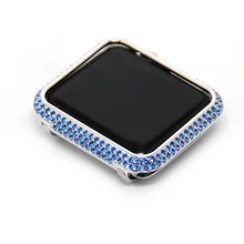 For Apple Watch Case 38mm, Aluminum Hard Diamond Protector Watch Case Cover for Apple Watch Series 3/2/1
