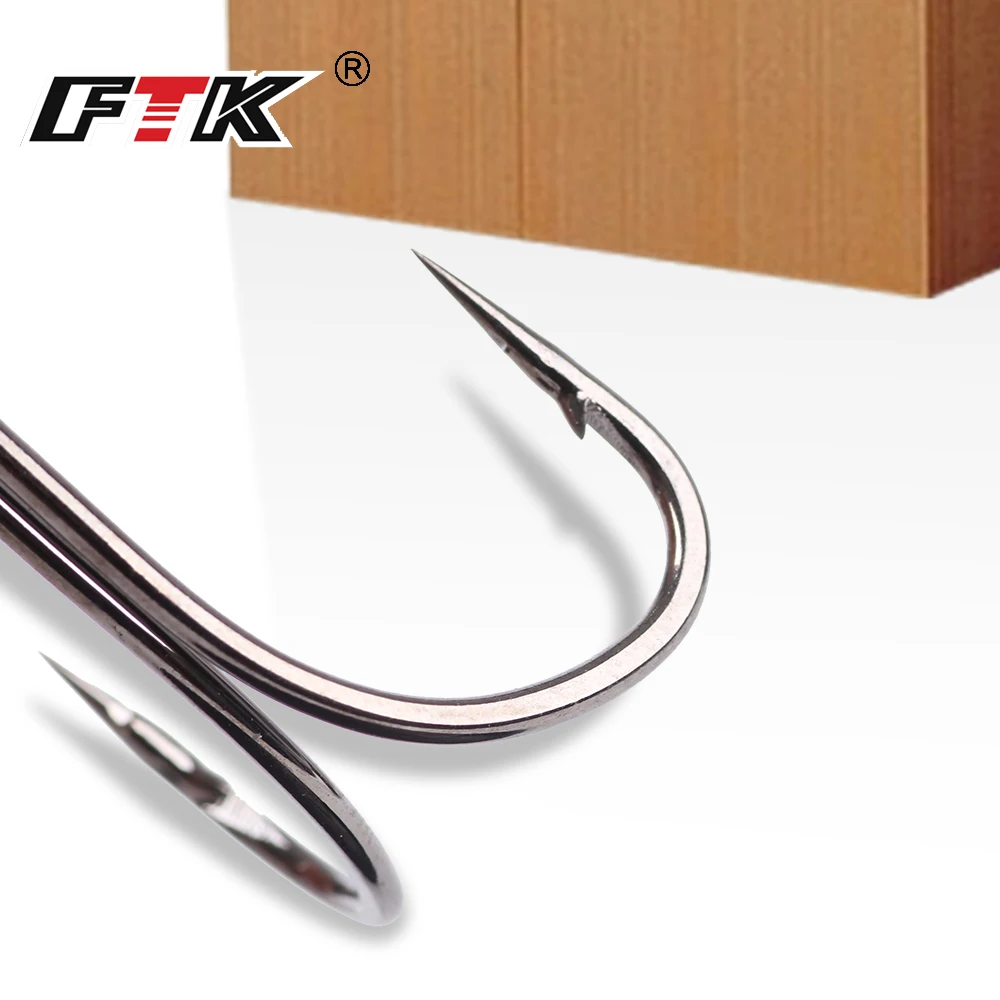 FTK Fishing Hook Baitholder Double Hook Bass Lure Holder Fly Tying Crank Hook Set Saltwater 10 pcs/lot Needle Fishhook 709 FTK Fishing Hook Baitholder Double Hook Bass Lure Holder Fly Tying Crank Hook Set Saltwater 10 pcs/lot Needle Fishhook 709