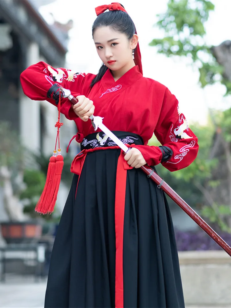 Мужские и женские костюмы Hanfu в китайском стиле для народных танцев винтажные