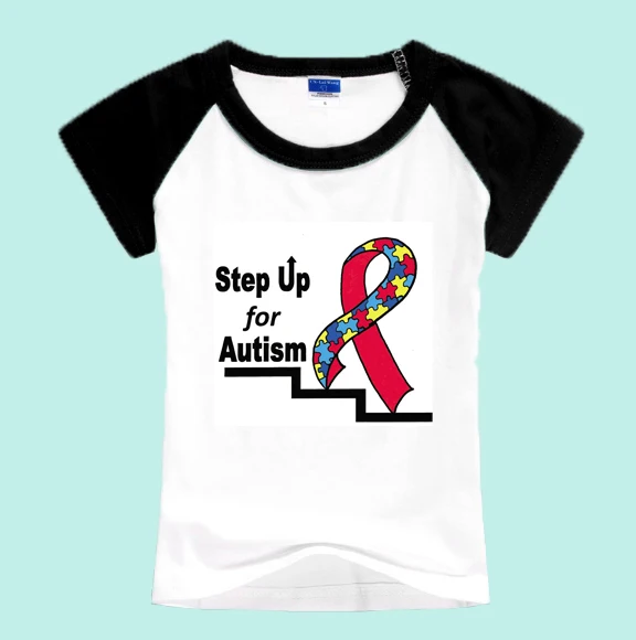 

Baby T-shirt custom new 2019 children cartoon modal autism T-shirt style summer girl BHY260
