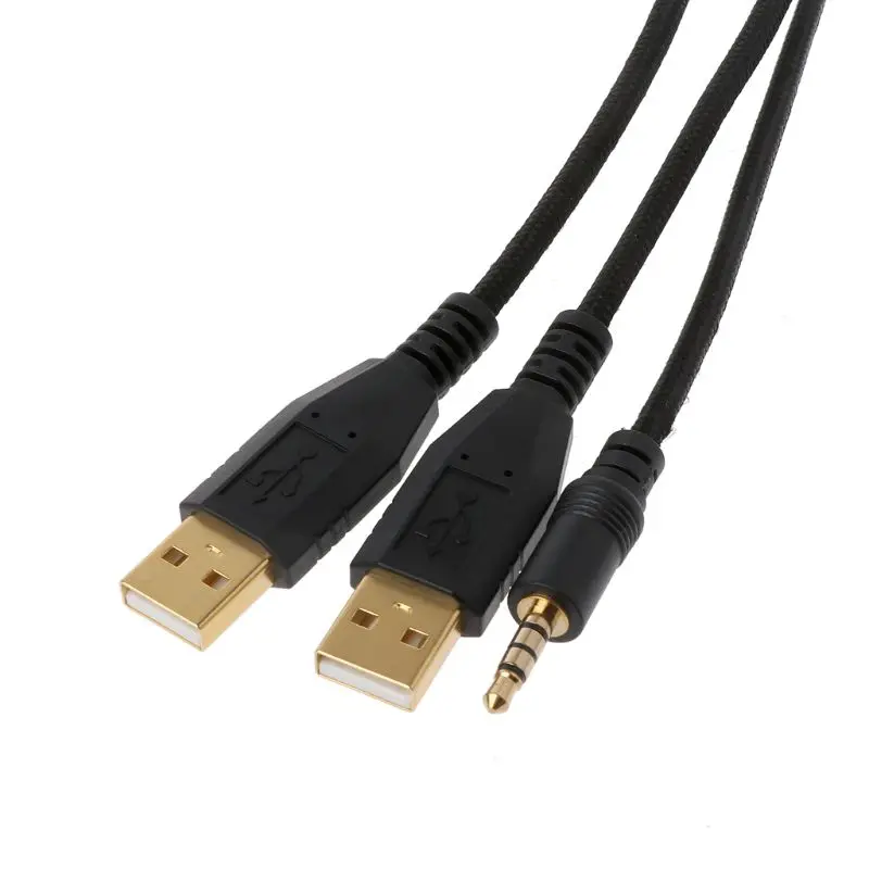 Позолоченный прочный нейлоновый Плетеный провод USB механическая клавиатура кабель Замена провода для razer Blackwidow Ultimate Edition