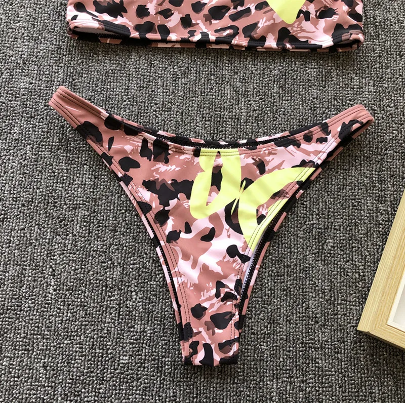 In-X леопардовый купальник цельный купальник сексуальный бикини на одно плечо открытые купальные костюмы женский Монокини пуш-ап цельный костюм