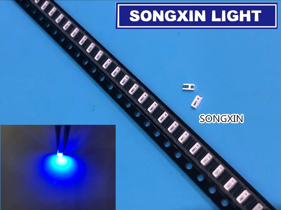 SONGXIN светильник умная электроника 50 шт./лот супер яркий 3014 синий светильник ing SMD Led диод 460-470NM 0,1 Вт 30MA