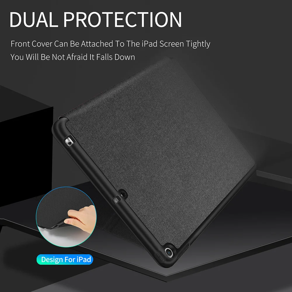 DUX DUCIS умный из искусственной кожи чехол для iPad 9,7 Pro 10,5 защитный чехол для iPad 9,7 A1893 планшет с карандашом