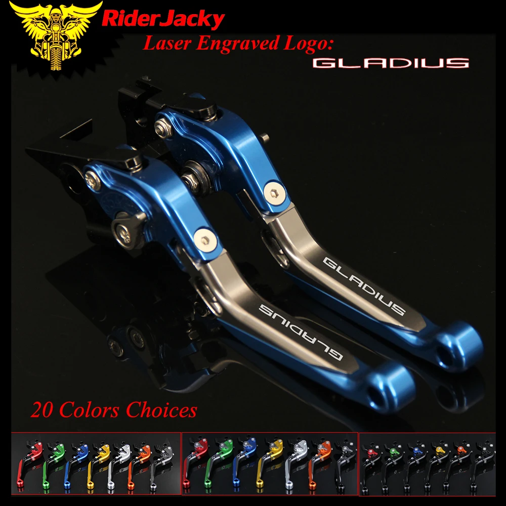 

RiderJacky 1 Pair Motorcycle Folding Extendable Brake Clutch Levers For SUZUKI SFV650 GLADIUS 2009-2015 2010 2011 2012 2013 2014