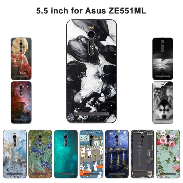 Мягкий чехол для Asus Zenfone 2 ZE551ML ZE550ML для Asus Zenfone 2 ZE551ML крышка пейзажи рисовал ZE550ML z00ad/Zenfone 2 Чехол