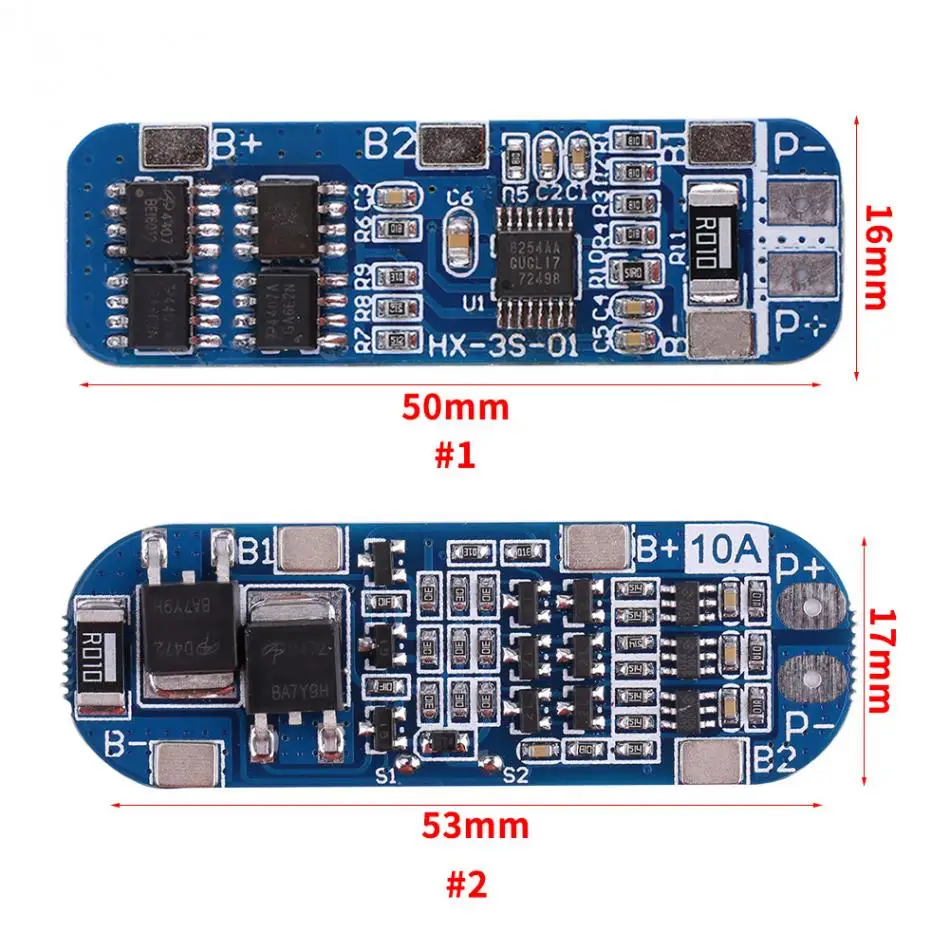 Bms контроллер Щит защиты печатной платы контроллер зарядки аккумулятора модуль 3 серии литий 18650 батарея ячейка BMS Щит защиты печатной платы