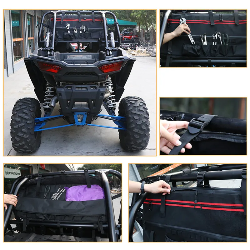 UTV рулонная клетка большой Органайзер сумка для хранения Polaris RZR Ranger для Jeep Wrangler JK CJ TJ мульти-карманы седельная сумка WISENGEAR/