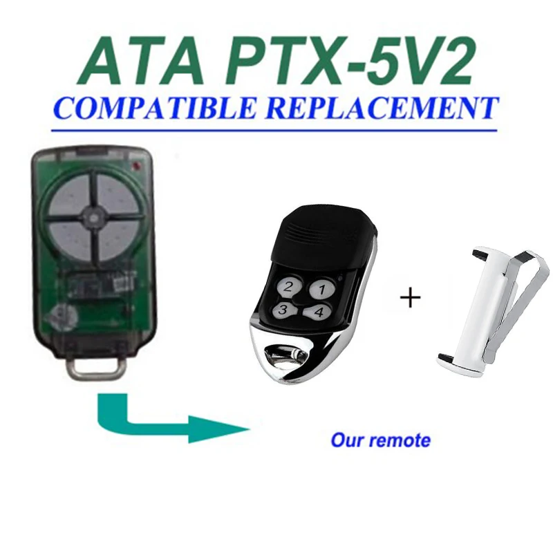 

1pcs ATA PTX5v2 compatible Garage Door Triocode Control Transmitter Replacement remote control free shipping