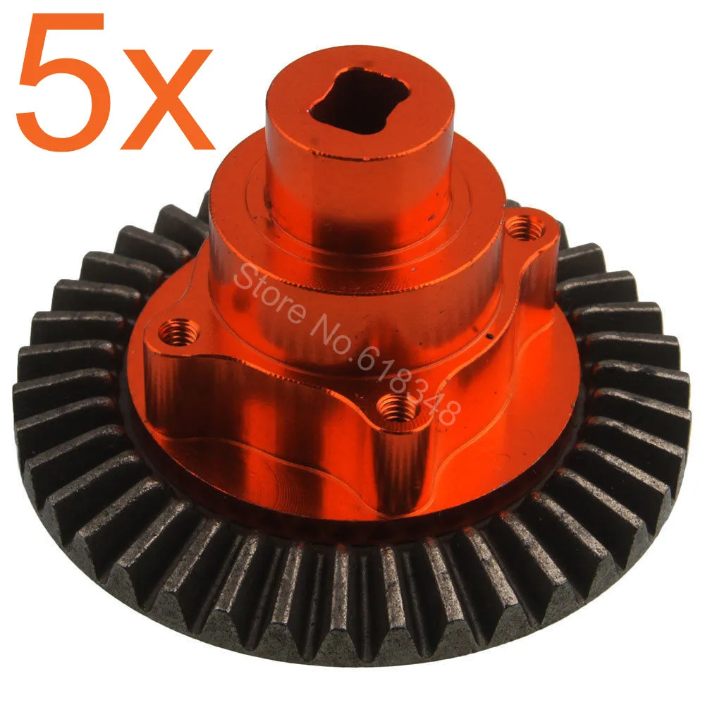 5Pcs For HSP Pangolin 94180 Metal Alum Alloy Connect Box w Gear 38T 180009 18009 1