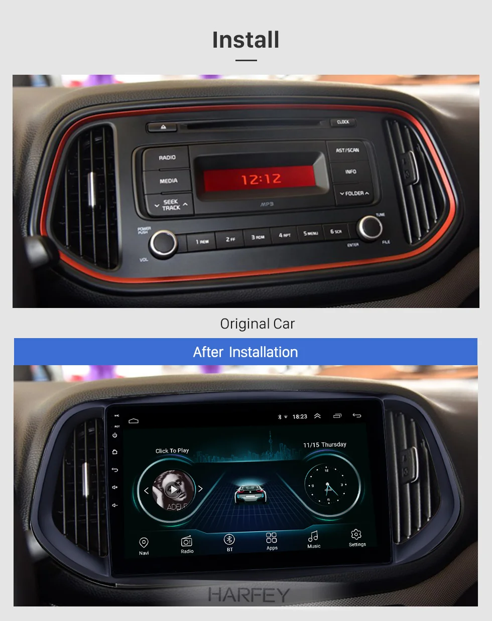 Best Harfey 10.1" GPS Radio for Kia KX3 2014 2015 2016 2017 Android 8.1 with Bluetooth WIFI Music support TPMS DVR Carplay Digital TV 1 Best Harfey 10.1" GPS Radio for Kia KX3 2014 2015 2016 2017 Android 8.1 with Bluetooth WIFI Music support TPMS DVR Carplay Digital TV 1