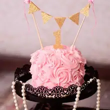 Пользовательские имя номер для дня рождения Вымпел торт овсянки бокалы для кексов баннеры нулевой День Рождения вечерние украшения пончик приборы для еды