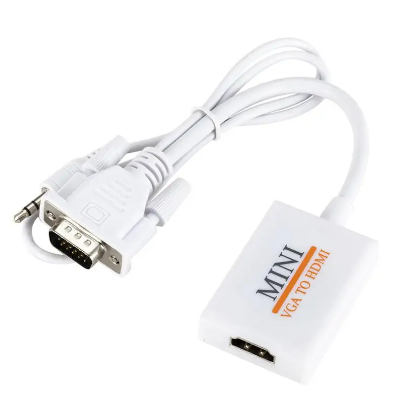 VGA к HDMI Кабель-адаптер VGA мужчина к HDMI Женский HD кабель