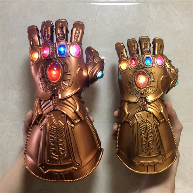 11 gantelet de guerre lumière LED Cosplay Thanos gants accessoire figurine daction Halloween Endgame royaume