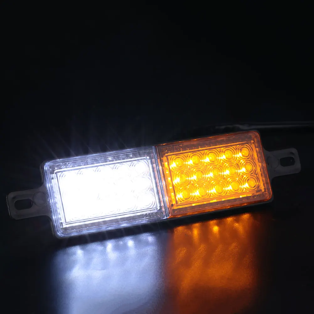 

1 Pair DC 10-30V Truck Trailer Bull Bar Front Bumper Light Universal 30 LED Headlight Indicator Lamp